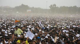 crowd out of control in ahmedabad 
