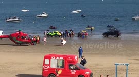 Beach to air ambulance stretcher