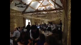 How a happy wedding reception should be.