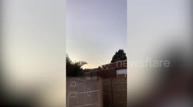 UK boy captures flaming METEOR soaring over his house