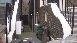 Dominic Cummings outside his house