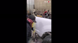 ''Destroying before creating' fabricator cuts panels while building hunting truck '