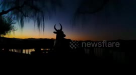 Summer Palace in The Sunset In Beijing, China
