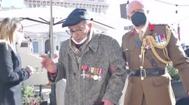 Harry Shindler, with his 100 years, Anzio Rome Italy