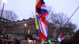 THE PARTY IN FULL SWING - THE LOCKDOWN BREACH PROTEST AT DOWNING STREET - 1