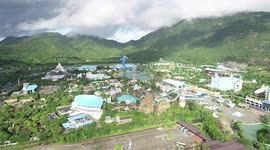 Drone Footage Of Chimelong International Marine Resort in Zhuhai, China