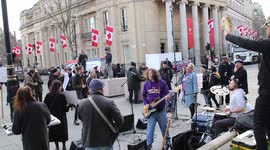 PIERS CORBYN -  RESIST DEFY MOVEMENT @ TRAFALGAR SQUARE - CANADIAN EMBASSY - NATIONAL GALLERY ENTRANCE- PROTEST - 5