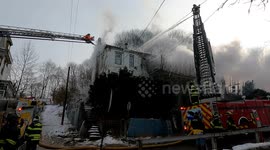 Dramatic footage multiple home fire, Shamokin, Pennsylvania #10