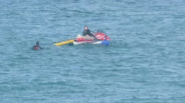 First time for Hydroblade surfing on the legendary Cribbar big wave at Newquay Cornwall UK. Tom Earl semi pro surfer and team.