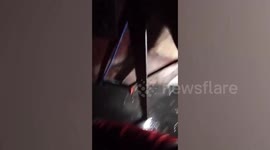 Rubbish-filled flood swamps family's home in the Philippines after heavy rain