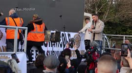 Tommy Robinson speeches at the rape of Britain documentary premier in Telford