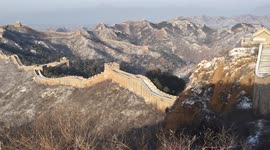 Jinshanling Great Wall After Snowfall In Chengde, Hebei, China