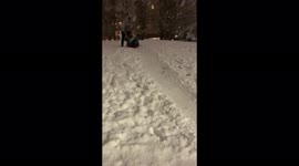 Seattle woman arrested after nearly running down group who hit her car with snowballs supplementary footage