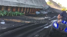 Mayon Volcano Philippines ATV ride drifting with my wife and going through water Long