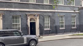 Uk Prime Minister leaves office at 10 Downing Street to attend this week’s prime minister questions