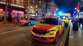 Emergency incident at Leicester Square tube station in London