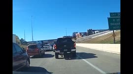 Two Impatient Divers Decided to Use an Emergency Lane Instead of Waiting in Traffic