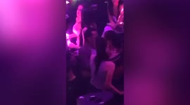 Celebs Marc Anthony and Bella Hadid get up close and personal whilst partying together