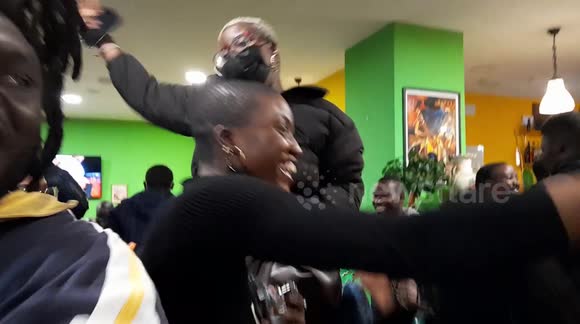 Senegalese in Madrid celebrate win over Egypt in Afcon final