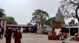 The World Heritage Mahabodhi temple has open for Buddhist devotees