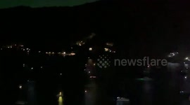 Tourists rescued from forest fire in Phuket, Thailand