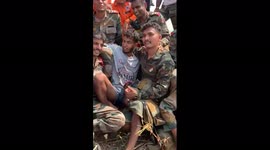 Watch - More video - after 50 hours, trekker trapped in the cleft of a hill near Malampuzha has been rescued