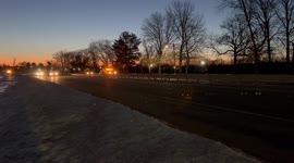 Car Crash in Lowell Massachusetts on boulevard Heritage park