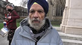 Protest against Nationality & Borders Bill take to the UK Home Office. 'Bhavini Patel' of XR present