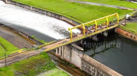 Barragem da Represa de Guarapiranga em São Paulo-SP foi aberta, porque há risco de romper
