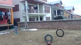 20-year-old freestyle footballer masters trick shots in northern India