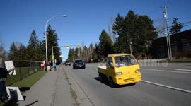 Freedom Truckers Convoy Near Blaine Washington Border Crossing In Surrey, BC, Canada