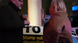 Anti-racism campaigners protest after Jimmy Carr Gypsy Holocaust joke outside 02 in London