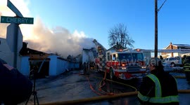 Grocery Store is Toast in Dramatic four alarm commercial building fire in Pennsylvania #7