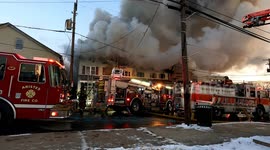 Ice cream melted and veggies cooked in Dramatic commercial building fire in Pennsylvania #5