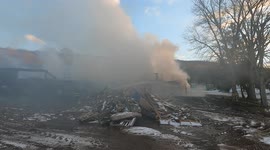 Mobile home fire with explosion, Zerbe Township, Pennsylvania