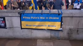 Ukraine Protest outside Downing Street