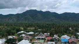 Residents' settlements along the Bone river, Bone Bolango, Gorontalo-Indonesia