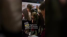 Clever club-goers trick bouncers by covering their white shoes with SOCKS