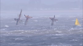 Shipwreck SS Richard Montgomery battered by Storm Eunice off Kent, UK