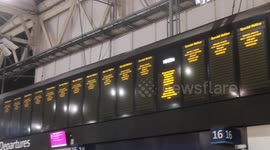 Waterloo Station Delays Due To Storm Eunice