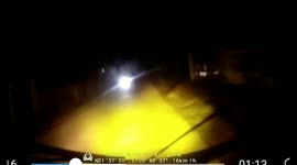 Dash cam with two drunken men - becareful on road while drive at night.