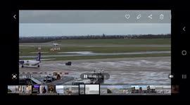 Passenger jet2 aeroplane takes off from Birmingham airport