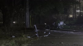 Downed Power lines Spotted Just North of Downtown Houston