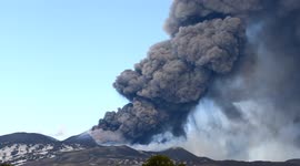 Mount Etna eruption sends ash cloud towering 12 km above sea level