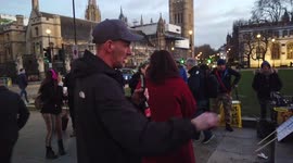 This guy anti-refugees comes to English Channel  PART 2