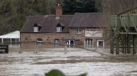 Pub underwater: ‘Major incident’ declared in Ironbridge, Shropshire, as flood waters rise