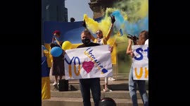 'Stand with Ukraine' rally in Mexico City, Mexico