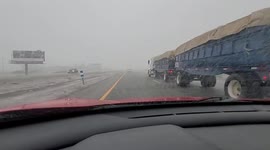 US: Cold Storm Brings Snow To Parts Of California With Freezing Temperature