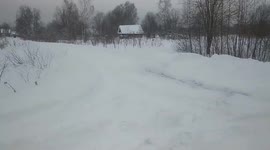 The patient was taken to the ambulance in a tractor bucket
