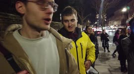 Protesters in London give their views on Russia's invasion of Ukraine